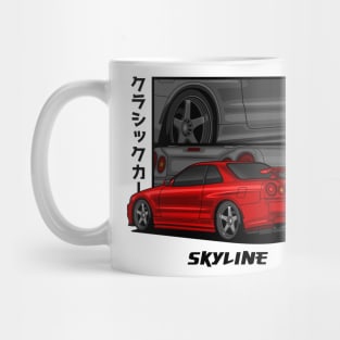 JDM Red Skyline R34 GTR Mug